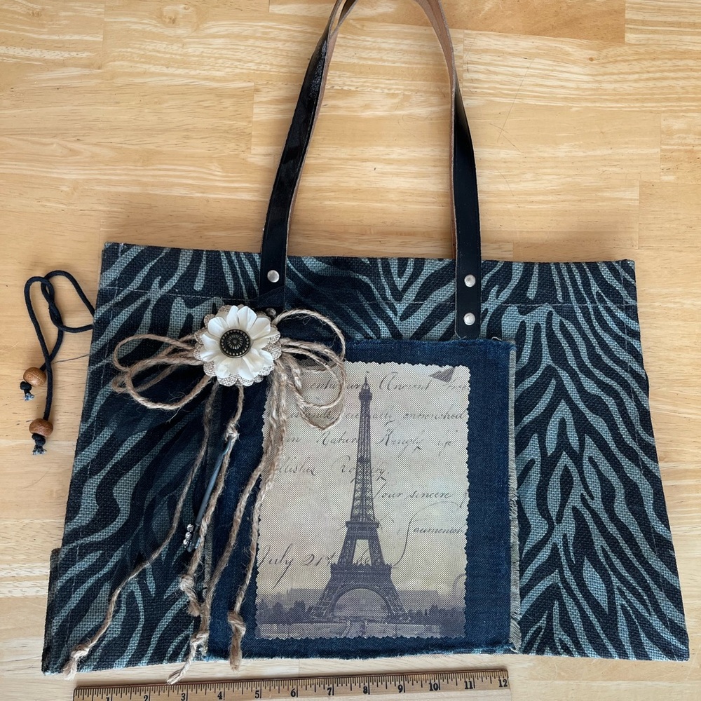 Stylish Zebra Print Tote Bag
